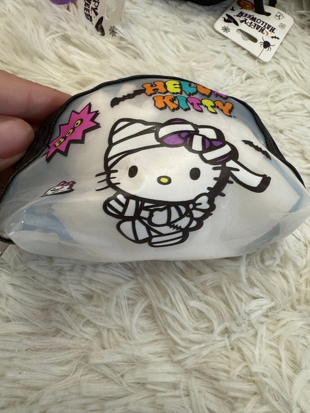 Hello Kitty Halloween coin bag keychain with Hello Kitty mummy